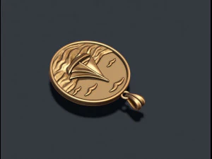 Ship sea pendant 3D Print Model