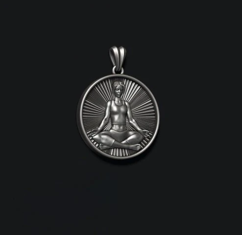 Yoga pendant 3D Print Model .c4d .max .obj .3ds .fbx .stl .blend 
