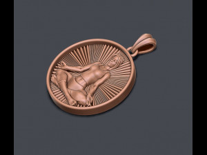 Yoga pendant 3Dプリントモデル