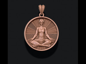 Yoga pendant 3Dプリントモデル