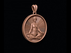 Yoga pendant 3Dプリントモデル
