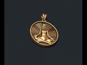Yoga pendant 3Dプリントモデル
