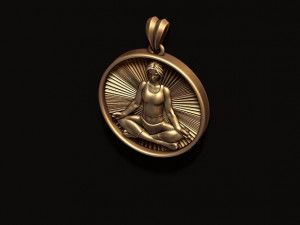 Yoga pendant 3Dプリントモデル