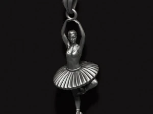 Ballerina ballet dancer pendant 3D Print Model