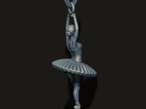 Ballerina ballet dancer pendant 3Dプリントモデル