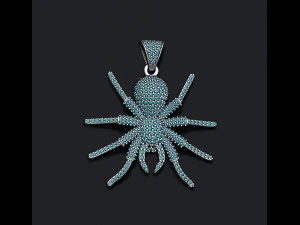 Підвіска «Павук із самоцвітами». 3D Принт Модель