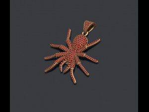 Spider with gems pendant 3D-Druckmodell