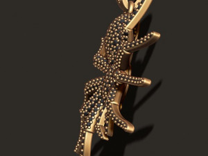 Spider with gems pendant 3D-Druckmodell