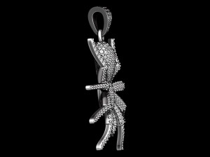 Spider with gems pendant 3D-Druckmodell