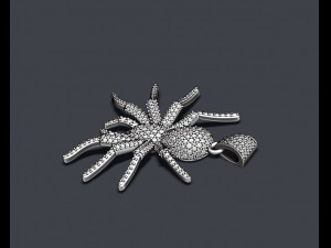 Spider with gems pendant 3D-Druckmodell