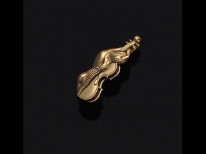 Violin girl pendant Modelo de impresión 3D