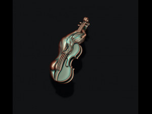 Violin girl pendant Modelo de impresión 3D