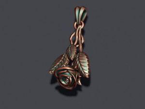 Rose pendant 3D Принт Модель