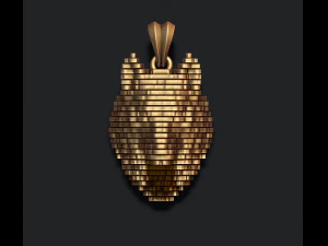 Подвеска «Разрезанный волк» 3D Принт Модель