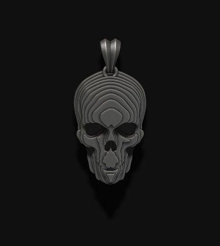Sliced skull pendant v2 Modelo de Impressão 3D .c4d .max .obj .3ds .fbx .stl .blend