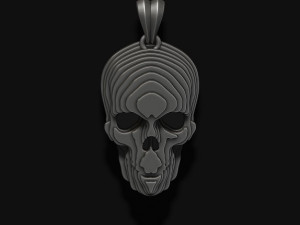 Sliced skull pendant v2 3D प्रिंट मॉडल