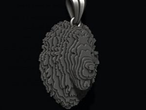 Sliced Lion pendant v2 3D-Druckmodell