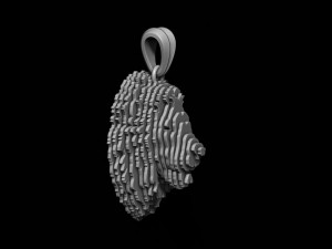 Sliced Lion pendant v2 3D-Druckmodell