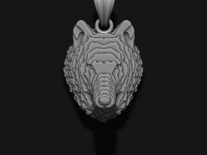 Wisiorek w plasterkach wilka v2 Model do druku 3D