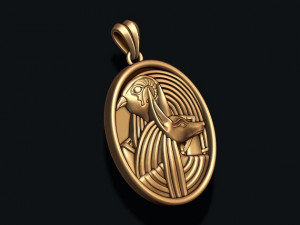 Horus Anubis pendant 3D print model 3D 打印模型