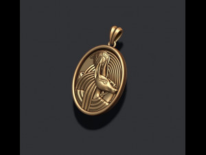 Horus Anubis pendant 3D print model 3D 打印模型