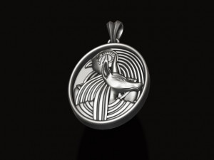 Horus Anubis pendant 3D print model 3D 打印模型