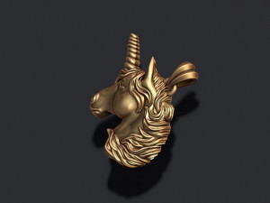 Unicorn pendant 3D print model 3D 프린트 모델