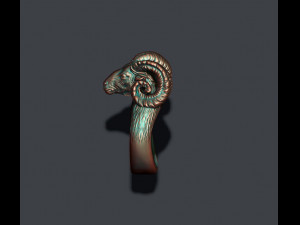 Ram sheep ring 3D print model 3D Print Model