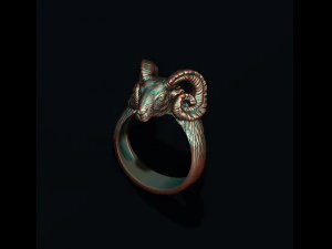Ram sheep ring 3D print model 3D Print Model