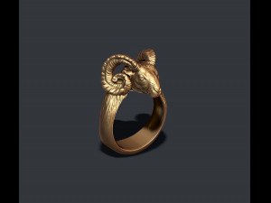 Ram sheep ring 3D print model 3D प्रिंट मॉडल