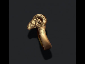 Ram sheep ring 3D print model 3D प्रिंट मॉडल
