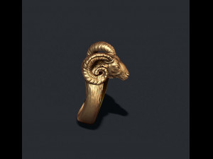 Ram sheep ring 3D print model 3D प्रिंट मॉडल