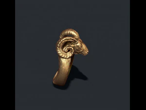 Ram sheep ring 3D print model 3D Print Model