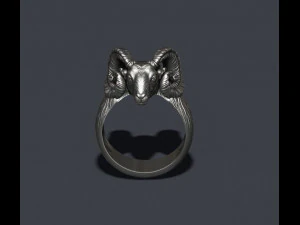 Ram sheep ring 3D print model 3D Print Model
