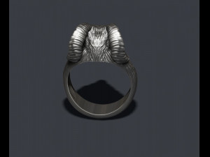 Ram sheep ring 3D print model 3D प्रिंट मॉडल