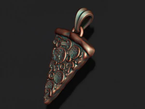 Pizza slice pendant 3D Print Model