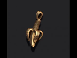 Banana pendant 3D print model 3D Print Model