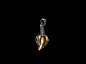 Banana pendant 3D print model Model do druku 3D