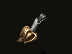 Banana pendant 3D print model Model do druku 3D