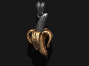 Banana pendant 3D print model Model do druku 3D