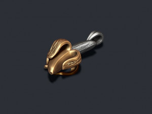 Banana pendant 3D print model Model do druku 3D