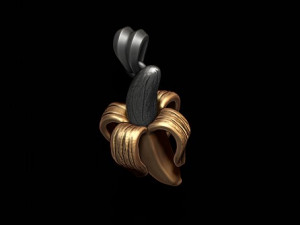 Banana pendant 3D print model Model do druku 3D