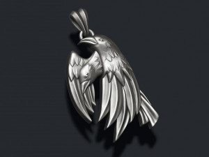 Eagle pendant Model Cetak 3D