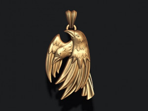 Eagle pendant Model Cetak 3D