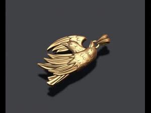 Eagle pendant 3D Print Model