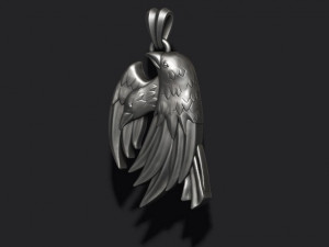 Eagle pendant Model Cetak 3D