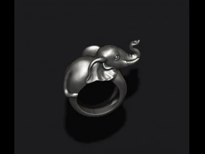 Anel de elefante Modelo de Impressão 3D