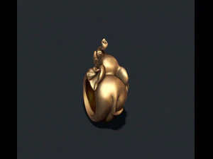 Anel de elefante Modelo de Impressão 3D