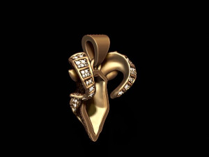 Goat head pendant with gems 3D Baskı Modeli