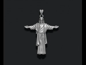 Jesus pendant 3D Print Model
